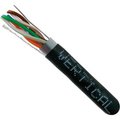 Chiptech, Inc Dba Vertical Cable Vertical Cable, , Cat 5E STP 1000' 4 Pair Bulk Black-PVC Jacket AWG24 Solid-Bare Copper 057-468/S/BK